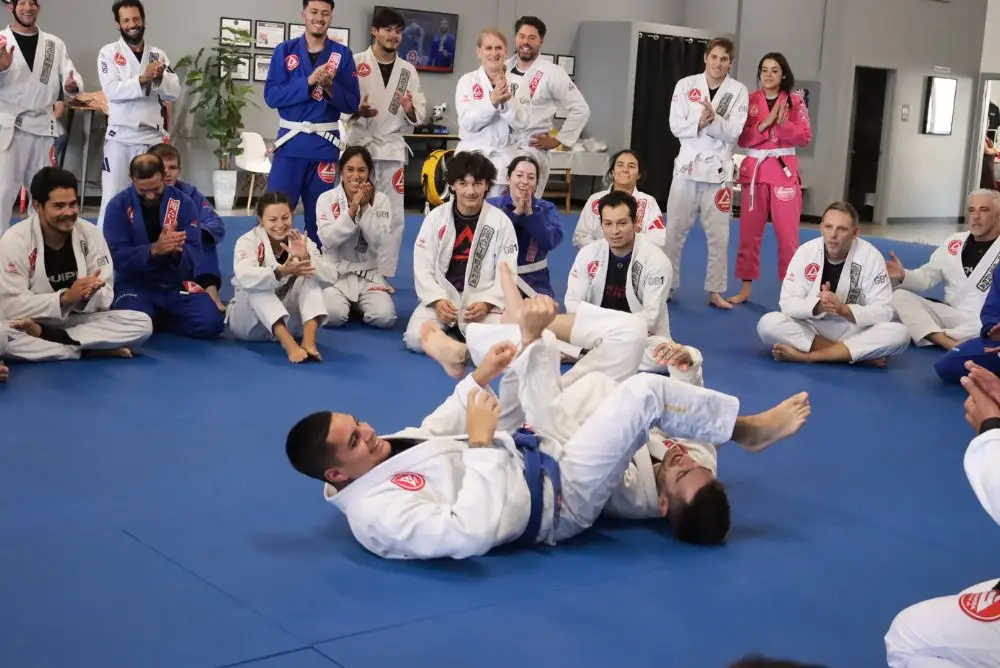 Young Gracie Barra students representing the welcoming Denver academy community