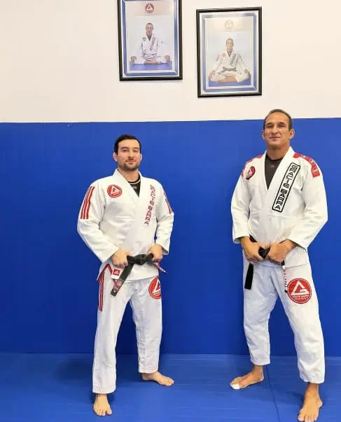 Professors Valerio Ubaldini and Jefferson Moura at Gracie Barra Denver